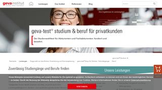 
                            5. geva-test: Studienwahl mit Online-Test - GEVA-Institut