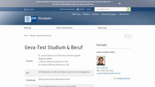 
                            11. Geva-Test Studium & Beruf - IHK Wiesbaden
