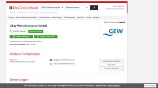 
                            2. GEW Wilhelmshaven GmbH in Wilhelmshaven-Innenstadt >> im Das ...