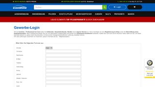 
                            7. Gewerbe-Login - Autopflege & Autoreinigung Online Shop - CARSHINE