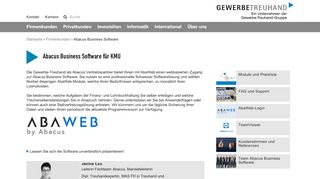 
                            8. Gewerbe-Treuhand AG | Abacus Business Software für KMU