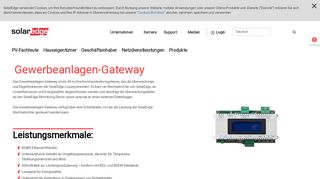 
                            6. Gewerbeanlagen-Gateway | SolarEdge | Ein weltweit führendes ...