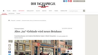 
                            11. Gewerbeimmobilien: Altes „taz“-Gebäude wird neues Betahaus ...