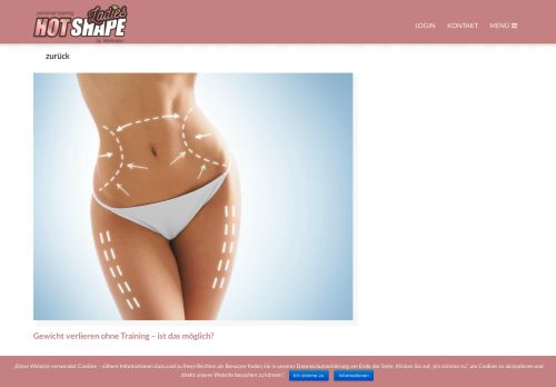 
                            6. Gewicht verlieren ohne Training – ist das möglich? | Hotshape Ladies ...