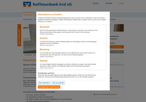 
                            12. Gewinnsparen - Raiffeisenbank Irrel eG