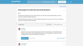 
                            5. Gewinnspiel von Aldi-Süd, das große Buzzern? (Technik, Technologie ...