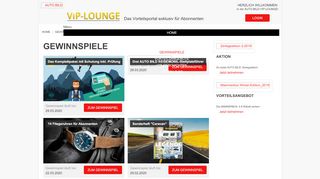 
                            9. Gewinnspiele - AUTO BILD - VIP-Lounge