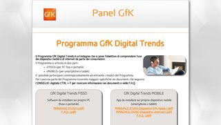 
                            12. GfK Digital Trends FISSO - Panel Consumatori GfK