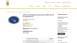 
                            4. GfM-TREND Möbeleinkaufsverbund GfM mbH & Co.Betriebs KG ...