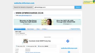 
                            6. gfmrecharge.co.in at WI. User Login - Website Informer