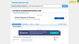 
                            4. gforce.glenmarkpharma.com at WI. Glenmark Repforce