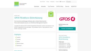 
                            6. GFOS Workforce Zeiterfassung - Datev