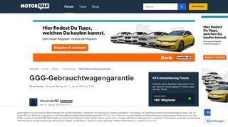 
                            6. GGG-Gebrauchtwagengarantie - Start Forum Wissen Vers... - Motor-Talk