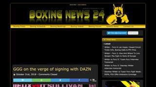 
                            4. GGG on the verge of signing with DAZN Boxing News 24