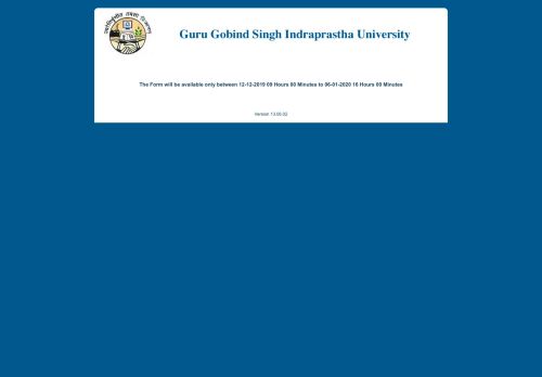 
                            2. GGSIPU Application Form