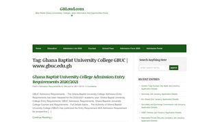 
                            10. Ghana Baptist University College GBUC | www.gbuc.edu.gh | GHLoud ...