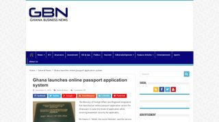 
                            13. Ghana launches online passport application system - Ghana Business ...
