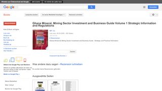 
                            11. Ghana Mineral, Mining Sector Investment and Business Guide Volume 1 ...