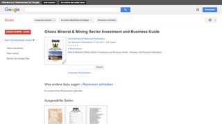 
                            12. Ghana Mineral & Mining Sector Investment and Business Guide