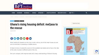 
                            9. Ghana's rising housing deficit: meQasa to the rescue - Business ...