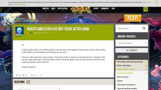 
                            10. Ghasts and extra life not there after login - Forum - DOFUS: the ...