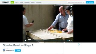 
                            12. Ghazl el-Banat — Stage 1 on Vimeo