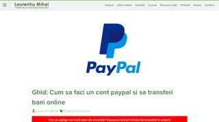 
                            6. Ghid: Cum sa faci un cont paypal si sa transferi bani online - intr fiind ...