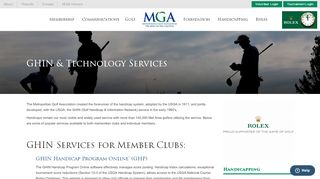 
                            11. GHIN & Technology Services | Metropolitan Golf Association