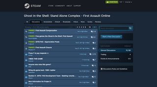 
                            1. Ghost in the Shell: Stand Alone Complex - First Assault Online ...