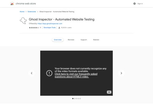 
                            5. Ghost Inspector - Automated Website Testing - Google Chrome