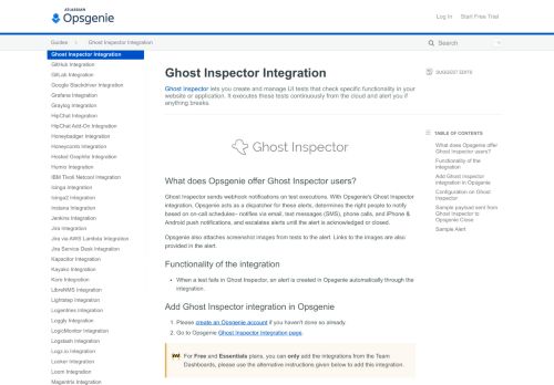 
                            10. Ghost Inspector Integration - Opsgenie Docs
