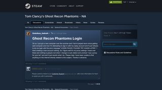 
                            3. Ghost Recon Phantoms Login - Steam Community