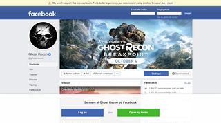 
                            6. Ghost Recon - Startside | Facebook