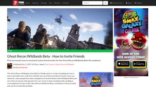 
                            12. Ghost Recon Wildlands Beta - How to Invite Friends | Tips | Prima ...
