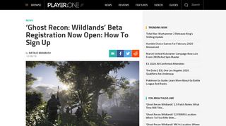 
                            10. 'Ghost Recon: Wildlands' Beta Registration Now Open: How To Sign ...