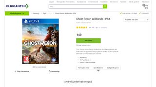 
                            8. Ghost Recon Wildlands - PS4 - PlayStation 4 spil - Elgiganten