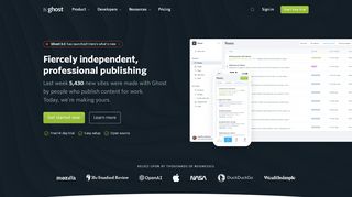 
                            11. Ghost - The Professional Publishing Platform