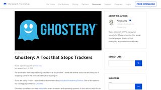 
                            7. Ghostery: A Tool that Stops Trackers - Malwarebytes Labs ...