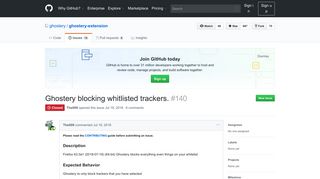 
                            4. Ghostery blocking whitlisted trackers. · Issue #140 · ghostery/ghostery ...
