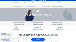 
                            3. Ghostwriter Agentur // Ghostwriting mit Bestnote @ ACAD WRITE