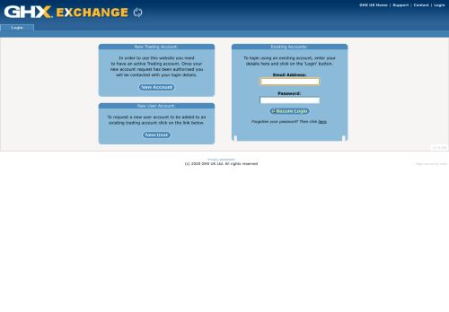 
                            5. GHX Exchange - Login