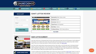
                            9. GiantLottos - Home of the world's biggest lotto jackpots