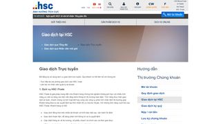 
                            3. Giao dịch Trực tuyến - HSC