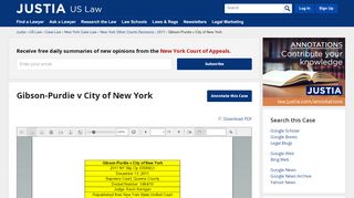 
                            12. Gibson-Purdie v City of New York :: 2011 :: New York Other Courts ...