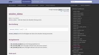 
                            6. Gibt den Status der aktuellen Sitzung zurück - PHP