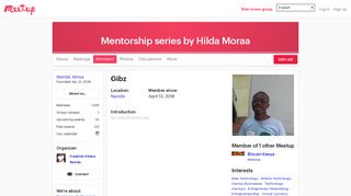 
                            11. Gibz - Mentorship series by Hilda Moraa (Nairobi) | Meetup