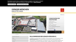 
                            2. GIENGER MÜNCHEN KG - Fachgroßhandel für Haustechnik in ...