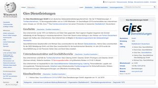 
                            9. Gies Dienstleistungen – Wikipedia