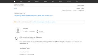 
                            9. Gifs not loading on iPhone - Apple Community