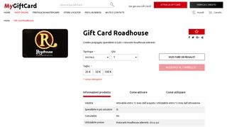 
                            10. Gift Card Roadhouse